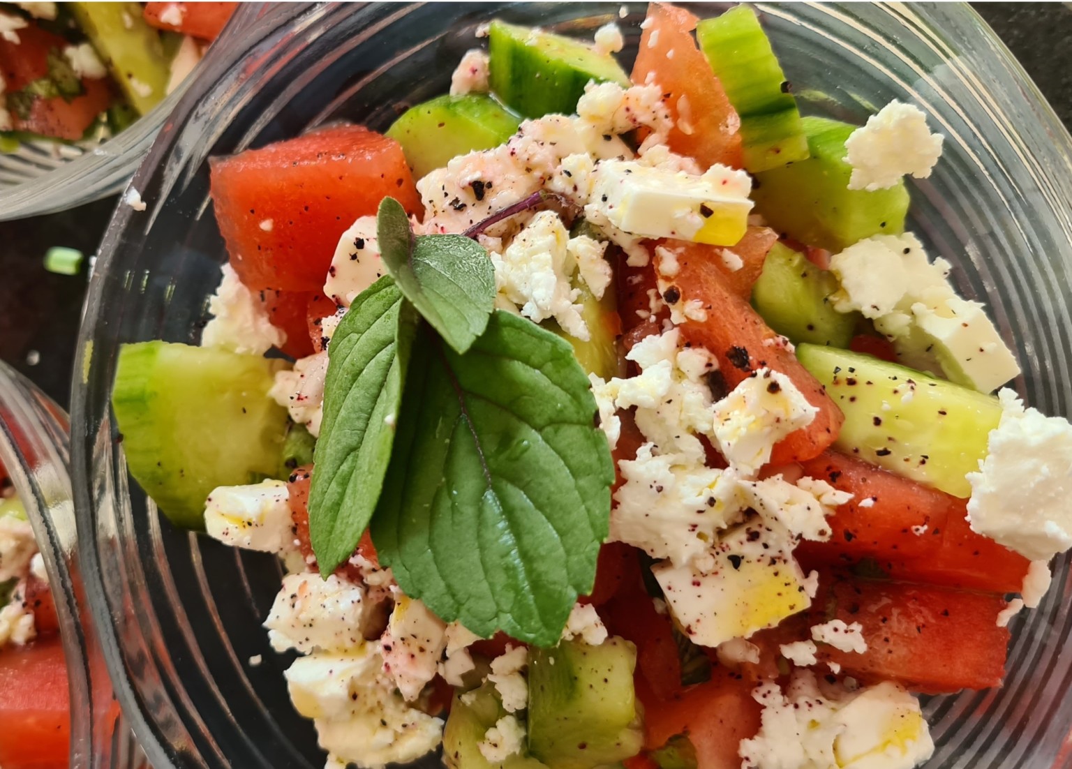 Gurken-Wassermelonen-Salat mit Feta - Susan Diethelm