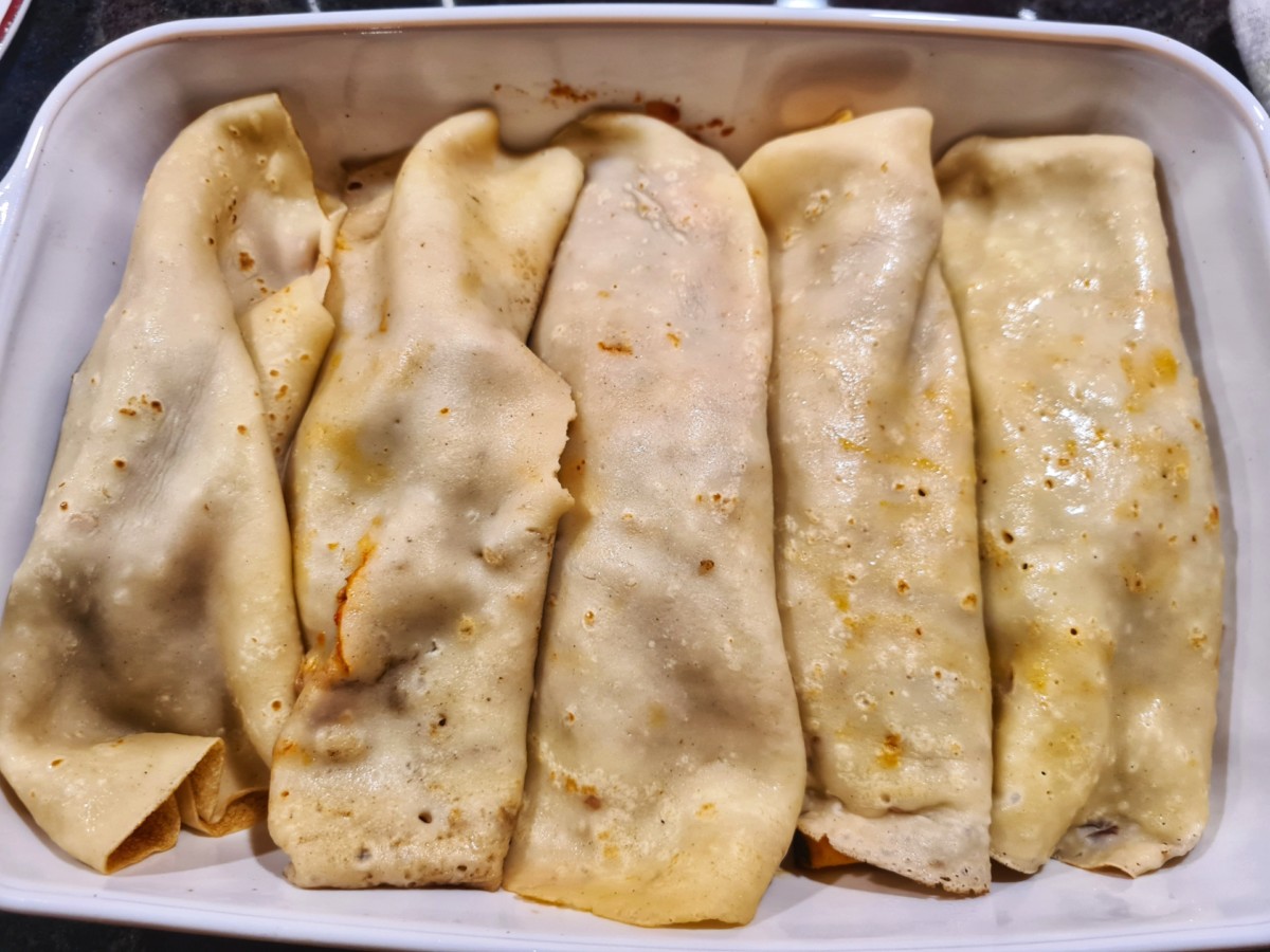 Crespelle in Gratinform